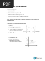 Exponential growth and decay A level