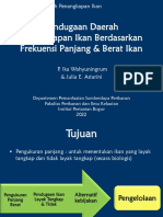 Pendugaan Daerah Penangkapan Ikan Berdasarkan Frekuensi Panjang & Berat Ikan