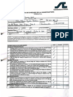 Lista de Chequeo Obra La Finca