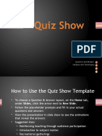 Quiz Show Template: Sample Questions and Answers
