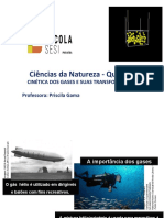 Ciências Da Natureza - Química: Cinética Dos Gases E Suas Transformações Professora: Priscila Gama