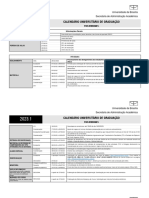 Calendário acadêmico UB 2023.1