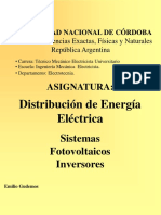 Distribución de Energía Eléctrica: Sistemas Fotovoltaicos Inversores