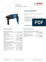 Ficha Tecnica Taladro Tachador Bosch 3611