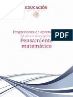 Progresiones de Aprendizaje - Pensamiento Matematico