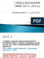 11.06.2015 - Eesti Keele Riigieksami Teemad 2012-2015