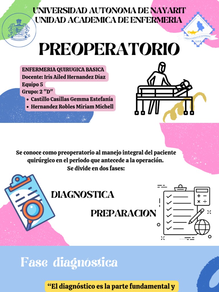 Fases del Diagnóstico Preoperatorio | PDF | Diagnostico medico | Diabetes