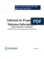 Solicitud de Propuestas para Sistemas Informáticos