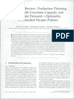 A Periodic Review, Production Planning Model With Uncertain Capacity and Uncertain Demand-Optimality of Extended Myopic Policies