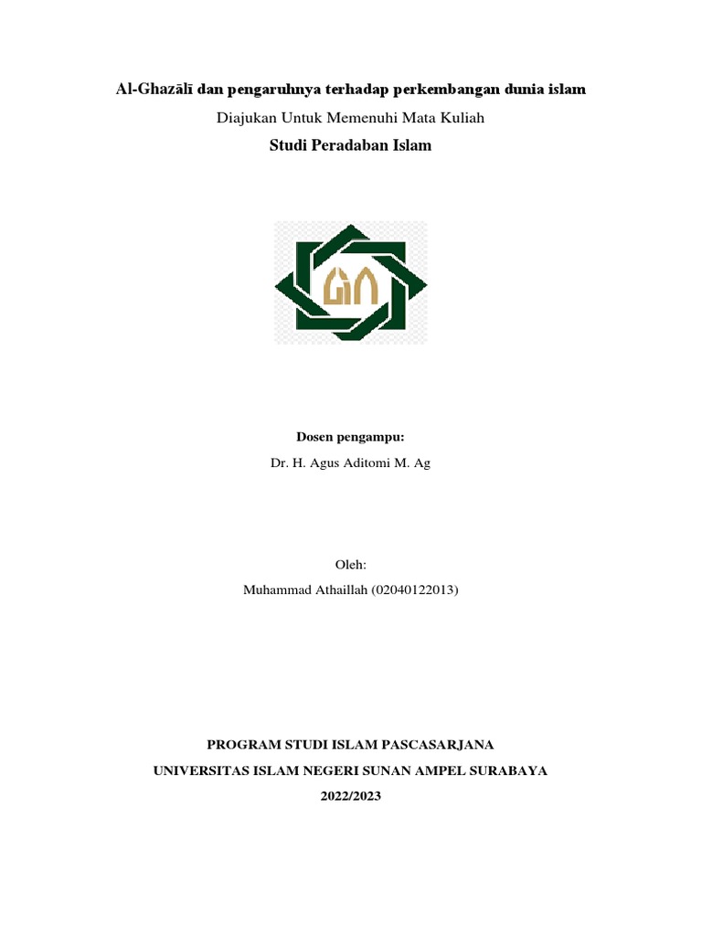 Pengaruh Al-Ghazali dalam Islam | PDF | Agama & Spiritualitas
