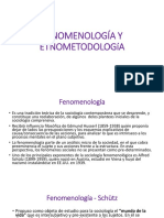 Fenomenología y Etnometodología