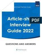 Articleship Interview Guide