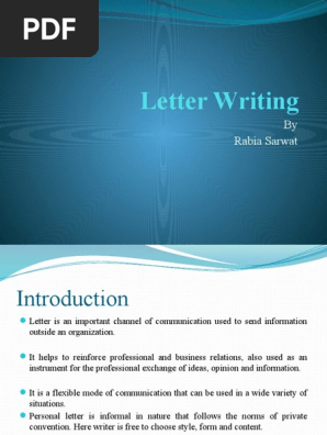 letter writing