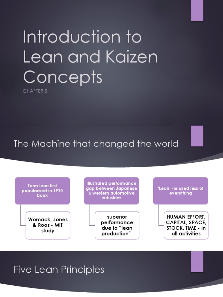 Lean Chapter 5 | PDF | Lean Manufacturing | Business