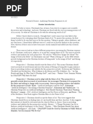 research dossier