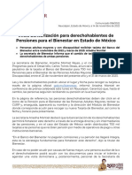 Boletin 096 Inicia Bancarizacion Para Derechohabientes de Pensiones Para El Bienestar en Estado de Mexico