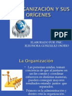 LA ORGANIZACIÓN Y SUS ORÍGENES