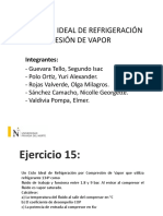 Tema:Ciclo Ideal de Refrigeración Por Compresión de Vapor: Integrantes