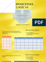 Proposiciones Logicas: Uso de La Mascarilla Dylan Joaquin Miranda Granda