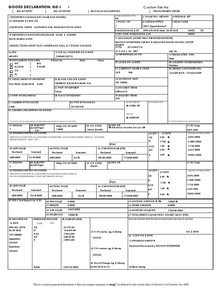 36.in The Case of Dangerous Goods Indicate Hazard Class/Div:Flash Point ...
