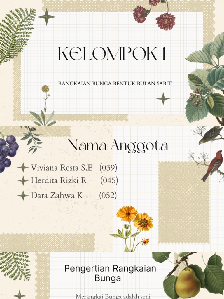 RANGKAIAN BUNGA BENTUK BULAN SABIT | PDF
