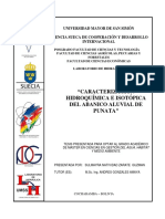 Caracterización hidroquímica e isótopa del acuífero de Punata