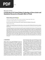 CLO3D-Based 3D Virtual Fitting Technology of Down