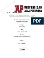 Ica - Peru: "Año de La Univerzalizacion de La Salud"