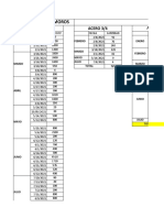 Base de Datos Acero Ycemento Segun Facturas