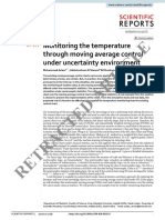 Article: Monitoring The Temperature Through Moving Average Control Under Uncertainty Environment