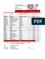 Copia de Presupuesto Evento Nro 2