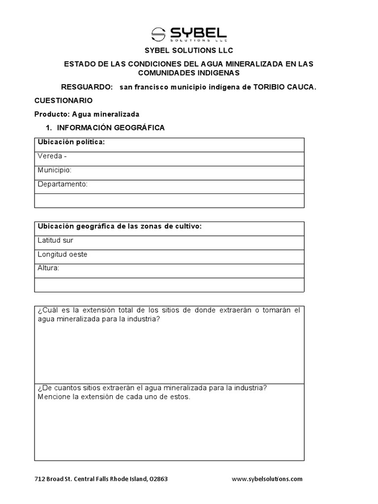 SYBEL SOLUTIONS Caracterizacion | PDF