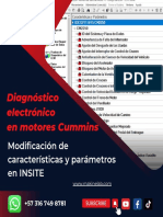 Diagnóstico Electrónico en Motores Cummins: Modificación de Características y Parámetros en Insite