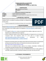 Universidad Industrial de Santander Programa de Electronica Laboratorio 1 - Programación de Sistemas de Tiempo Real