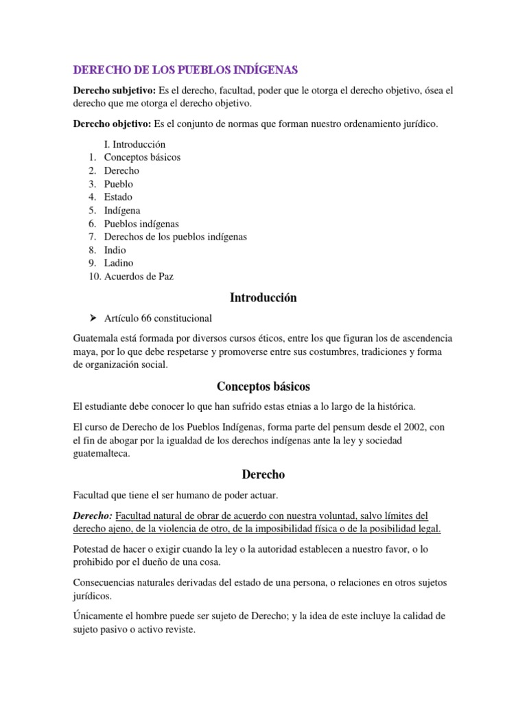 Derecho de Los Pueblos Indígenas | PDF | Derechos humanos | Gente indígena