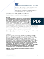 Os 4 Pilares Da Comunicação Integrada de Marketing: Uma Revisão Conceitual Dos Últimos 10 Anos