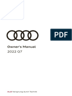 Owner's Manual: Audi Vorsprung Durch Technik