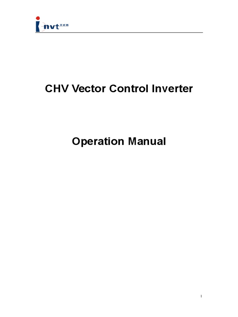 CHV100 Manual | PDF | Power Inverter | Power Supply