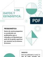 Presentación Análisis Datos y Estadísticas Profesional Versátil Geométrica Turquesa