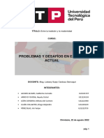 Problemas Y Desafíos en El Perú Actual: TÍTULO: Entre La Tradición y La Modernidad