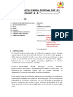 Plan de Movilización Regional Por Las Matemáticas DE LA I.E. " ."