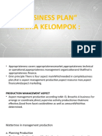 "Business Plan" Nama Kelompok