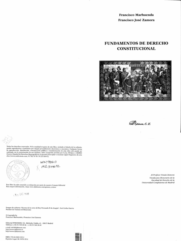 Fundamentos de Derecho Constitucional | PDF