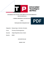 Universidad Tecnológica Del Perú Facultad de Derecho Y Ciencias Humanas Carrera Profesional de Psicología Tema: "Enfoques Psicoterapeuticos"