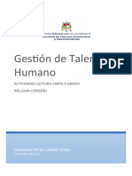 Gestión de Talento Humano: Doménica Heras, Lizbeth Jimbo