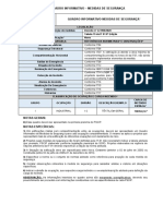 Quadro informativo medidas segurança edificação