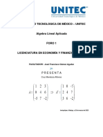 Unitec - Algebra Lineal