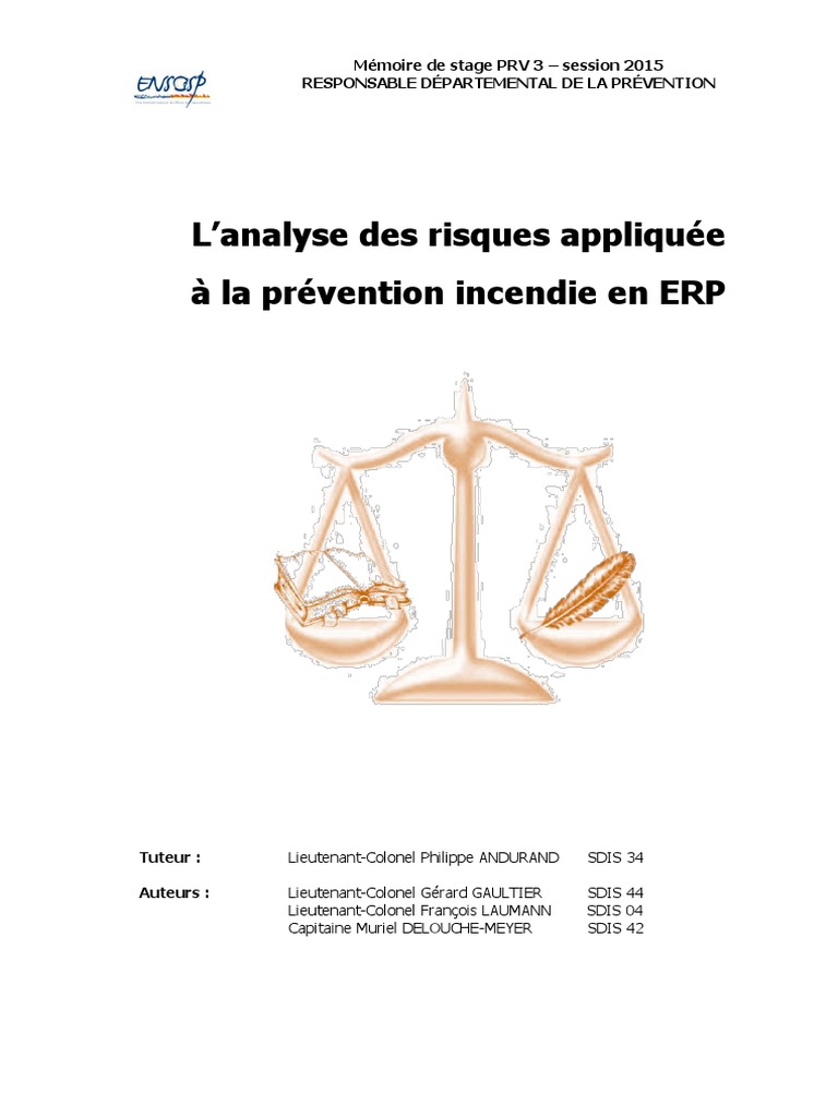Analyse des Risques Incendie en ERP | PDF | Ordinateurs