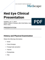 Red Eye Clinical Presentation: History and Physical Examination