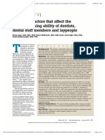 Evaluating Factors That Affect The Shade-Matching Ability of Dentists, Dental Staff Members and Laypeople